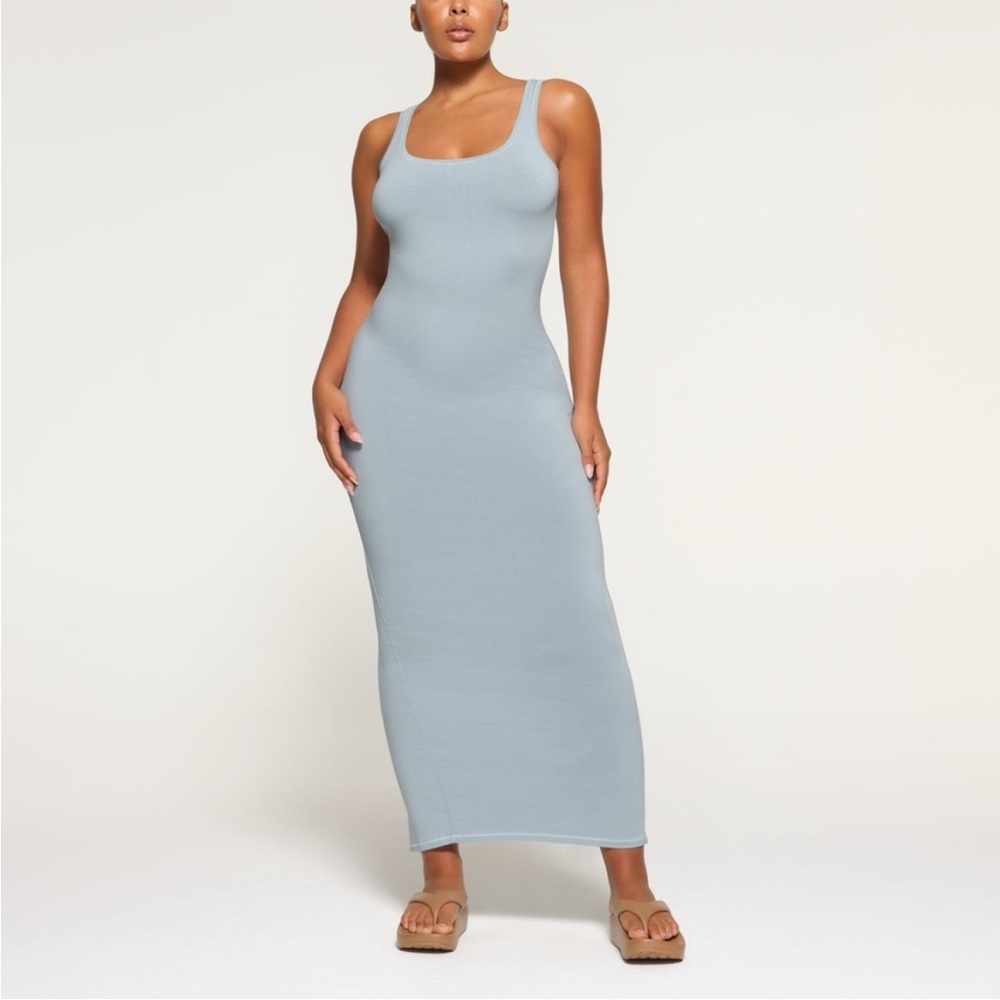 SKIMS Light Blue Maxi Dress
